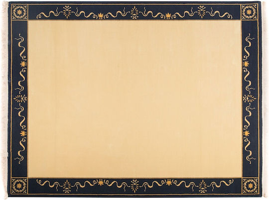 Klassischer Wohnzimmer Teppich aus Wolle Elite 2381 1,50x2,30 Decostar Goldfarben