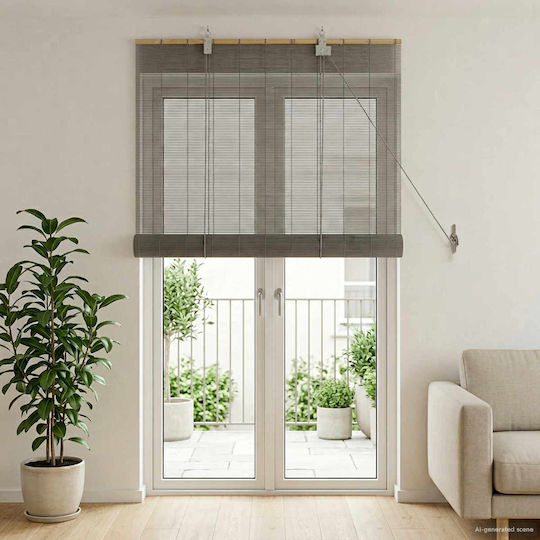 vidaXL Roller Blinds Partial Blackout Grey W110xH220cm 42039727