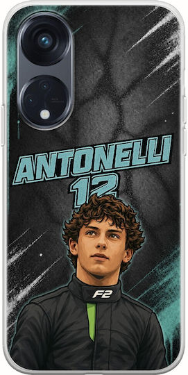Θήκη Pole Position Collection Kimi Antonelli Oppo Reno 8τ 5g Flexible Tpu Διάφανη Σιλικόνη