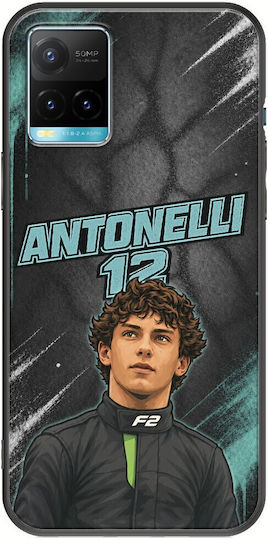 Husă Pole Position Collection Kimi Antonelli Vivo Y21s Neagră TPU Silicon