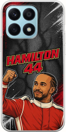 Husă Colecția Pole Position Lewis Hamilton Honor X8a TPU Flexibil Silicon Transparent