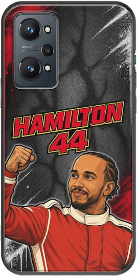 Husă Pole Position Collection Lewis Hamilton Realme GT 2 5G Neagră TPU Silicon