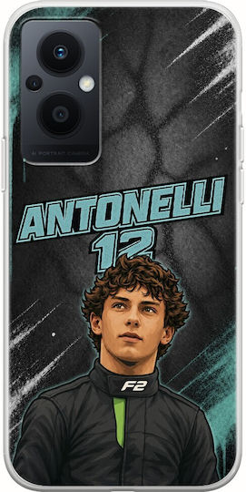 Θήκη Pole Position Collection Kimi Antonelli Oppo Reno 8 Lite Flexible Tpu Διάφανη Σιλικόνη