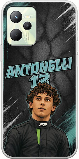 Husă Pole Position Collection Kimi Antonelli Realme Narzo 50A Prime TPU Flexibil Silicon Transparent