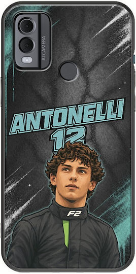 Θήκη Pole Position Collection Kimi Antonelli Nokia C22 Black Tpu Μαύρη Σιλικόνη
