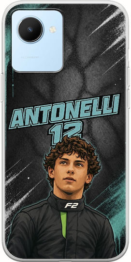 Калъф Pole Position Collection Kimi Antonelli Realme Narzo 50i Prime Гъвкав TPU Прозрачен Силикон