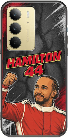 Husă Pole Position Collection Lewis Hamilton Realme 14x 5g Neagră TPU Silicon