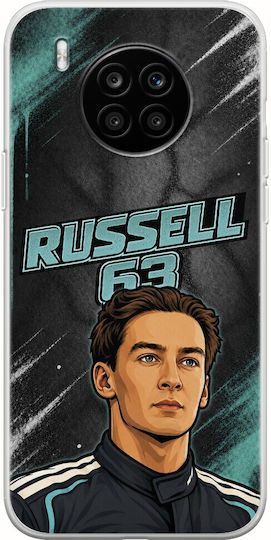 Pole Position Collection George Russell Honor 50 Lite Flexible TPU Transparent Silicone Case