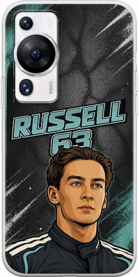 Калъф Pole Position Collection George Russell Huawei P60 Гъвкав TPU Прозрачен Силикон