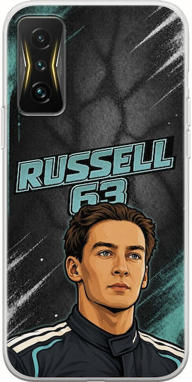 Калъф Pole Position Collection George Russell Xiaomi Poco F4 GT 5G Гъвкав TPU Прозрачен Силикон