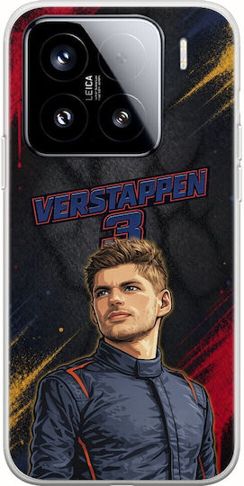 Husă Pole Position Collection Max Verstappen Xiaomi 15 5g Flexibil TPU Silicon Transparentă