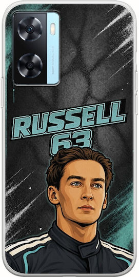 Θήκη Pole Position Collection George Russell Oppo A77 5g Flexible Tpu Διάφανη Σιλικόνη
