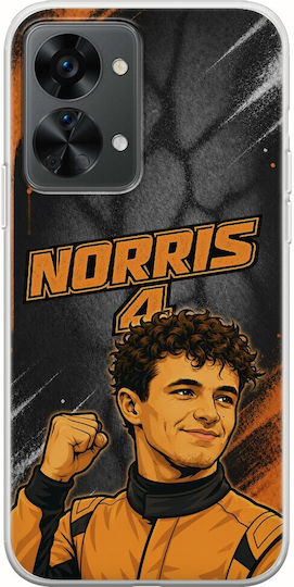 Pole Position Collection Lando Norris OnePlus Nord 2T 5G Flexible TPU Transparent Silicone Case