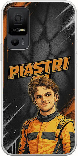 Pole Position Collection Oscar Piastri TCL 40 Nxtpaper 5G Flexible TPU Transparent Silicone Case