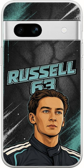 Pole Position Collection George Russell Google Pixel 7a 5g Flexible TPU Transparent Silicone Mobile Phone Case