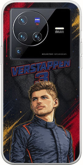 Калъф Pole Position Collection Max Verstappen Vivo X80 Pro Гъвкава TPU Прозрачна Силиконова