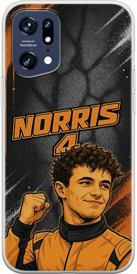 Θήκη Pole Position Collection Lando Norris Oppo Find X5 Pro 5g Flexible Tpu Διάφανη Σιλικόνη