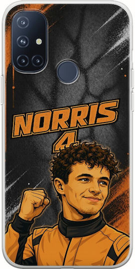 Pole Position Collection Lando Norris OnePlus N10 5G Flexible TPU Transparent Silicone Case