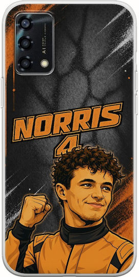 Θήκη Pole Position Collection Lando Norris Oppo A94 5g Flexible Tpu Διάφανη Σιλικόνη