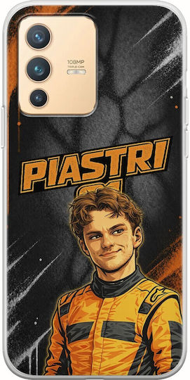 Pole Position Collection Oscar Piastri Vivo V23 5G Flexible TPU Transparent Silicone Mobile Phone Case