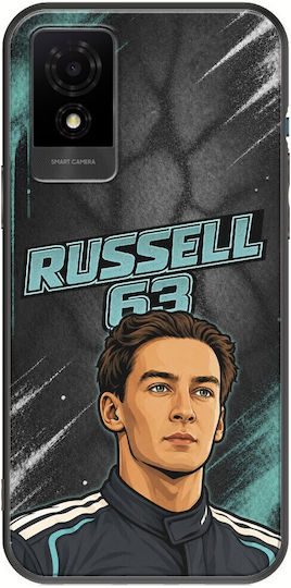 Pole Position Collection George Russell TCL 501 Black TPU Silicone Case