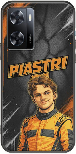 Pole Position Collection Oscar Piastri Oppo A57s Black TPU Silicone Mobile Phone Case