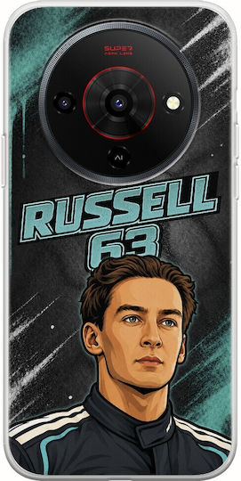 Θήκη Pole Position Collection George Russell Zte Blade A76 5g Flexible Tpu Διάφανη Σιλικόνη