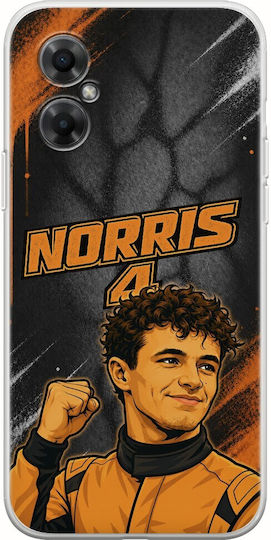 Husă Pole Position Collection Lando Norris Xiaomi Poco M4 5G TPU Flexibil Silicon Transparentă