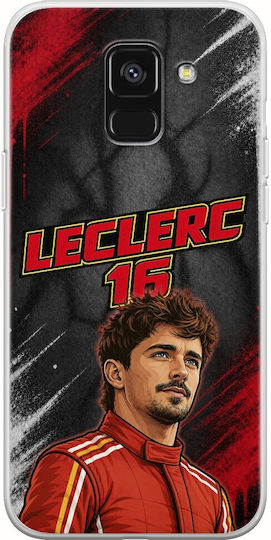 Pole Position Collection Charles Leclerc Samsung Galaxy A6 2018 Flexible TPU Transparent Silicone Case