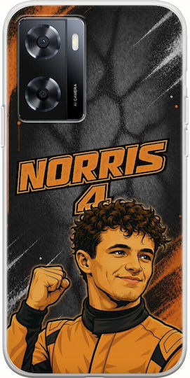 Θήκη Pole Position Collection Lando Norris Oppo A57s Flexible Tpu Διάφανη Σιλικόνη