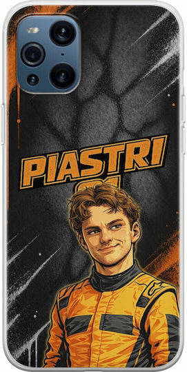Pole Position Collection Oscar Piastri Oppo Find X3 Pro 5g Flexible TPU Transparent Silicone Mobile Phone Case