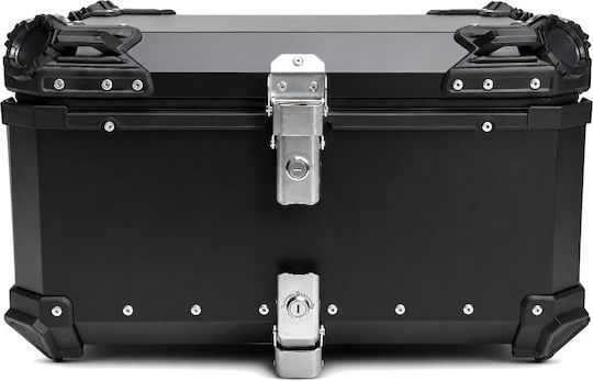 Black One Motorcycle Top Case Aluminum 65lt Black