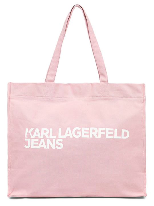 Karl Lagerfeld Logo Γυναικεία Τσάντα Shopper Ώμ...
