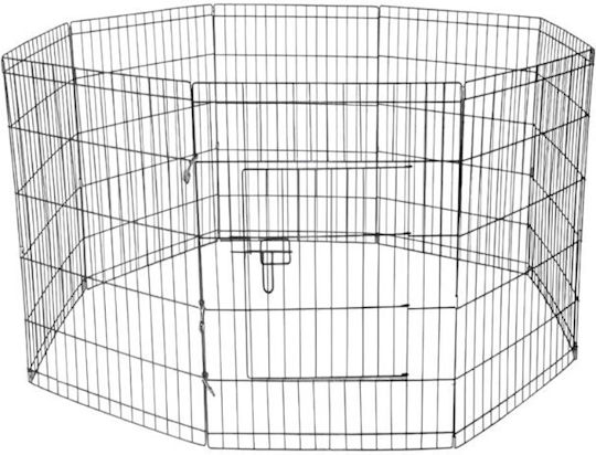 Parc De Câine Din Metal Negru 61 x 61 cm