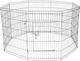 Parc Pentru Câini Din Metal De Culoare Neagră 61 x 107 cm