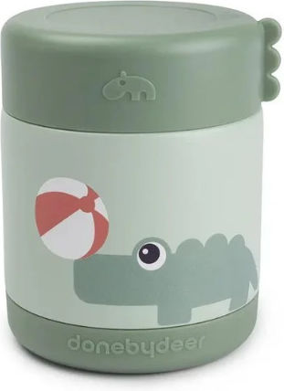 Done by Deer Stainless Steel Kids' Food Container 0.3lt Thermal Green