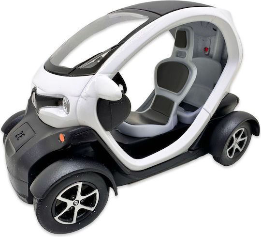 Model Metalic Renault Twizy Alb Replica Uși Deschise Mecanism Retractabil Fără Cutie Originală