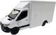 Model Metalic Reproducer Van Alb Mercedes Sprinter Uși Fata Spate Deschise Mecanism Retragere Fără Cutie Originală
