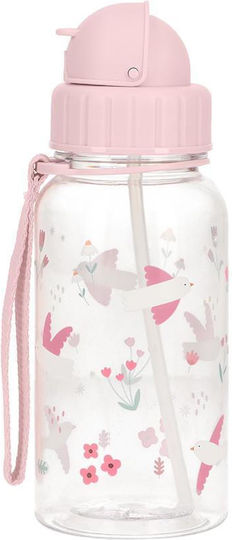 Tutete Kids Plastic Water Bottle With Straw 500ml