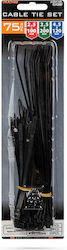 Alista Home Legături Plastice Pentru Cablu Negru (75 Buc) GLB_05430BK