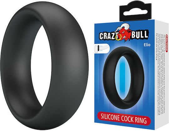 Crazy Bull Elio Silicone Cock Ring Black