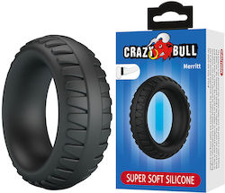 Crazy Bull Merritt Inele Pentru Penis Texturat Din Silicon Negru