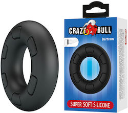 Crazy Bull Bertram Super Soft Inel Pentru Penis Din Silicon Negru