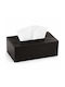 Wooden Black Napkin Holder 25x14cm