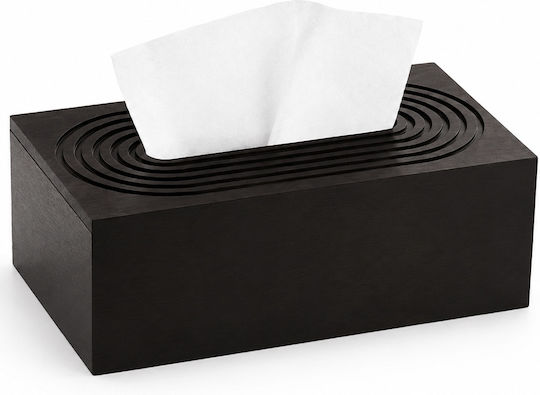 Suport Pentru Șervețele Din Lemn Negru 25x14cm