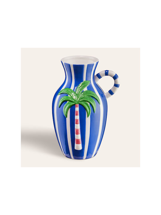 SteweHome Vază Decorativă Ceramică Albastră