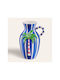 SteweHome Vază Decorativă Ceramică Albastră