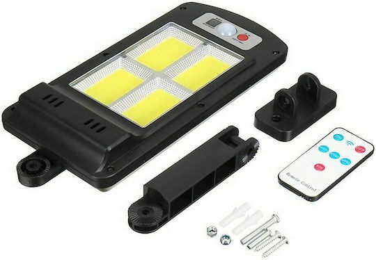 Alista Home Lampă Solară Montată Pe Perete 25.6W 3072lm Alb Rece Cu Senzor De Mișcare Și Telecomandă IP65 23x11.5cm