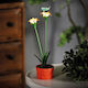 Alista Home Lampă Solară Floare Roșie cu Fotocelul IP44 8x8x32cm