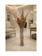 SteweHome Decorative Brown Wicker Vase H50cm